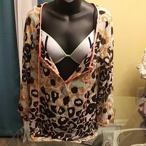 Impulse, bathing suit cover up! Gorgeous colors! Sz.M